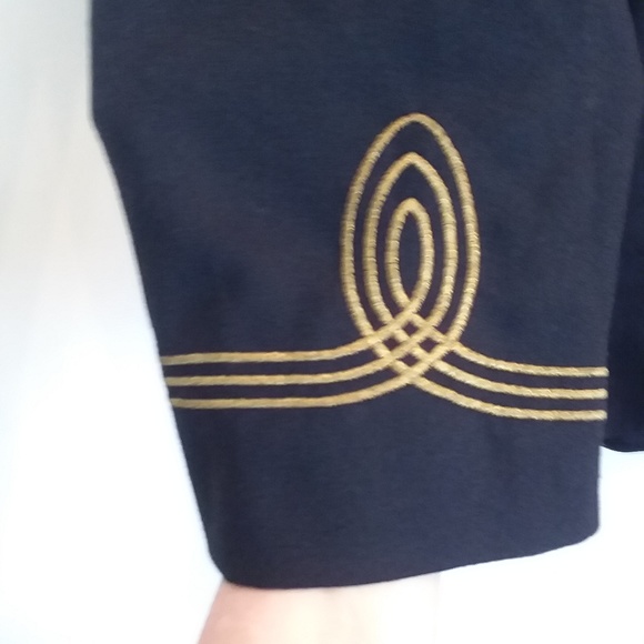 Bicci Navy Blue Wool Jacket and Skirt - Picture 2 of 8